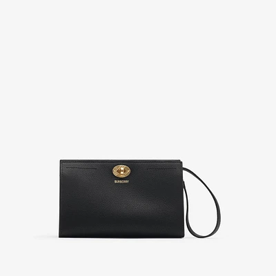 Cotswolds Pouch​ in Black - Women, Leather | Burberry® Official