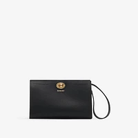 Cotswolds Pouch​ in Black - Women, Leather | Burberry® Official