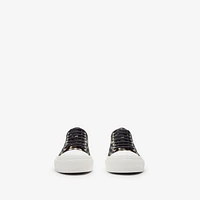 Check Sneakers in Black/calico - Men, Nylon | Burberry® Official