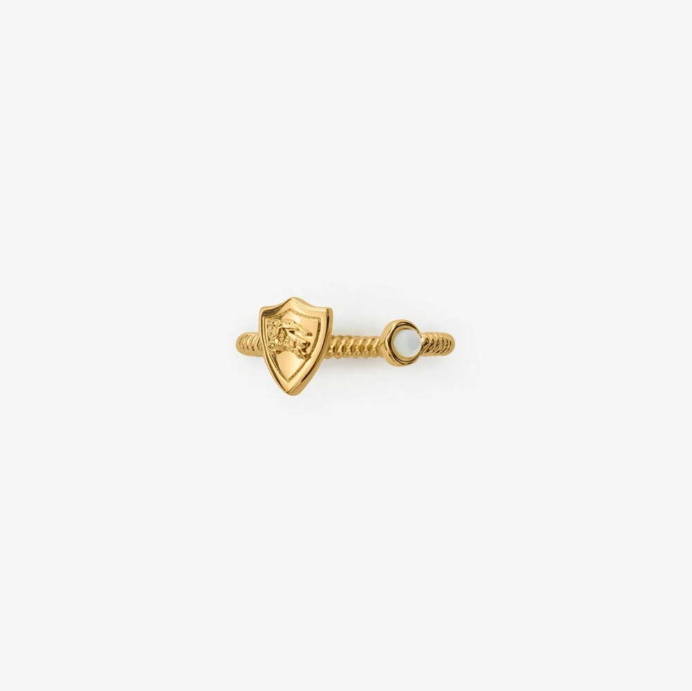 EKD Shield Pearl Ring in Gold/pearl - Women | Burberry® Official