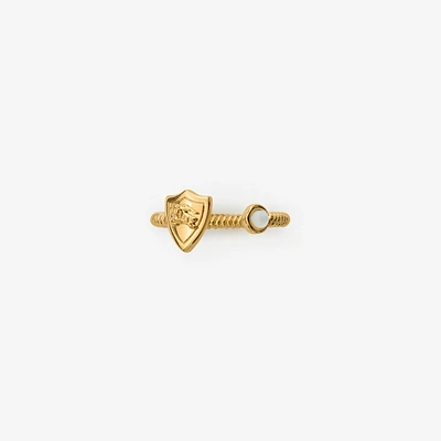 EKD Shield Pearl Ring in Gold/pearl - Women | Burberry® Official