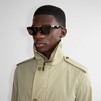 Classic Rectangular Sunglasses​ in Tortoiseshell - Men | Burberry® Official