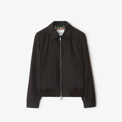 Highgrove Cotton Harrington Jacket in Cog - Men | Burberry® Official