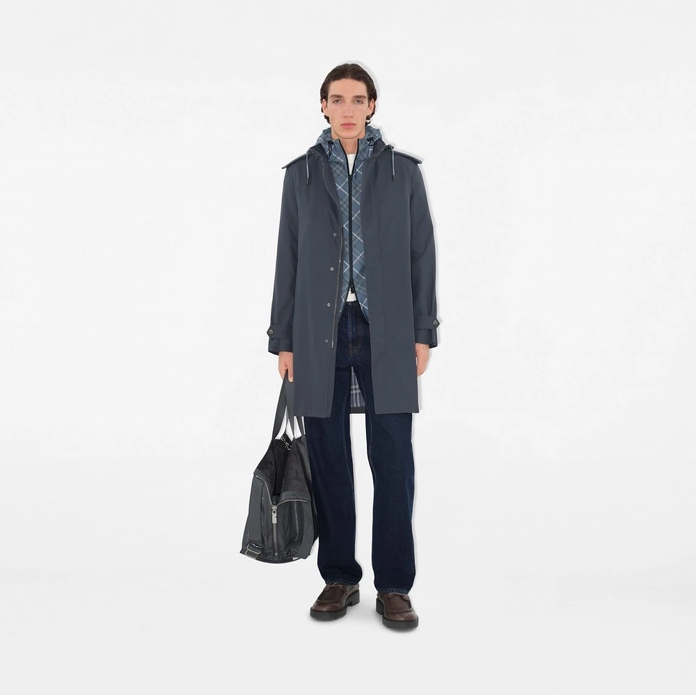 Mid-length Cotton Trench Coat in Magnet - Men | Burberry® Official