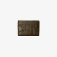 Check Card Case in Military - Men | Burberry® Official