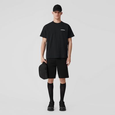 EKD Print Cotton Oversized T-shirt Black - Men | Burberry® Official