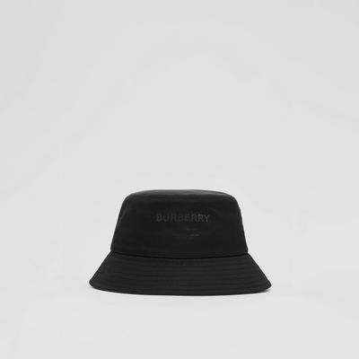 Horseferry Print Nylon Bucket Hat Black | Burberry® Official