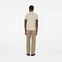 Cotton Polo Shirt in Clam - Men | Burberry® Official
