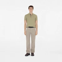 Cotton Polo Shirt in Skylark - Men | Burberry® Official
