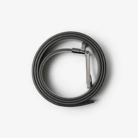 Reversible Check Belt in Charcoal/graphite - Men | Burberry® Official