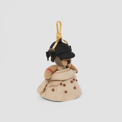 Thomas Bear Charm in Trench Gown in Beige - Women | Burberry® Official