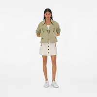 Leather Matrix Sneakers in Optic white - Women | Burberry® Official