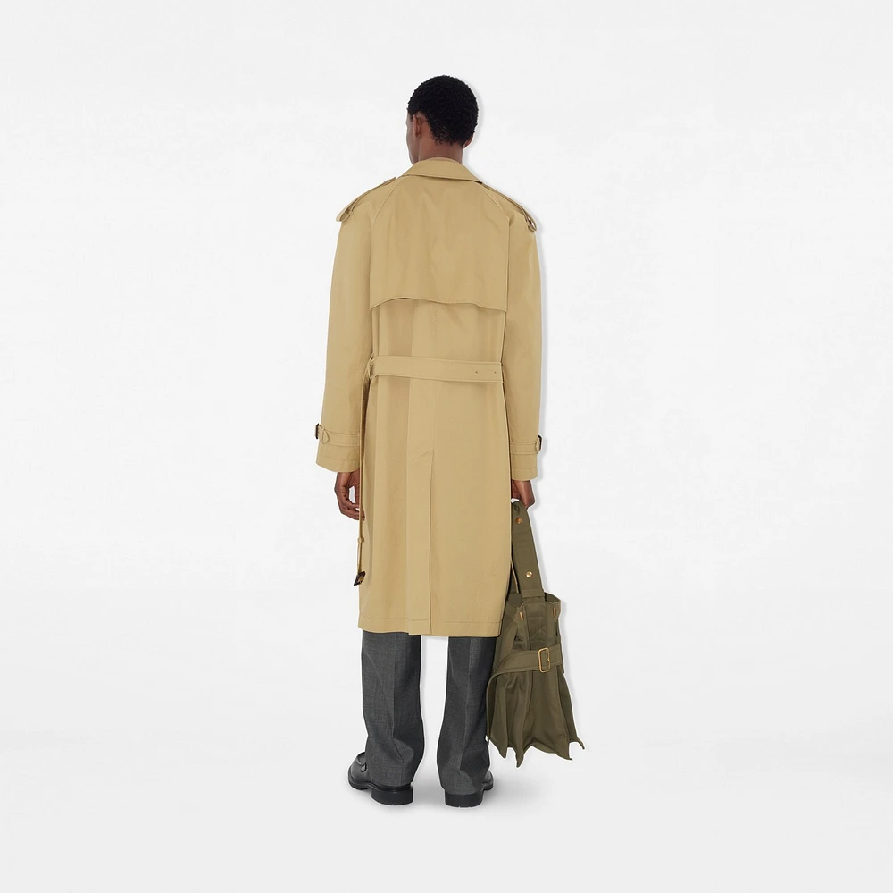 Mid-length Gabardine Trench Coat in Hamper - Men | Burberry® Official