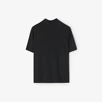 Wool Polo Shirt in Black - Men | Burberry® Official