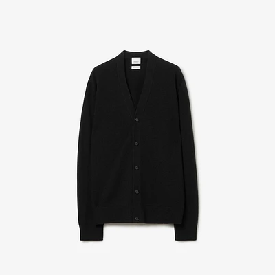 Cashmere Cardigan in Black - Men | Burberry® Official