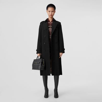The Long Waterloo Heritage Trench Coat Black - Women | Burberry® Official