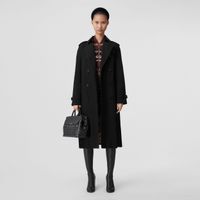 The Long Waterloo Heritage Trench Coat Black - Women | Burberry® Official