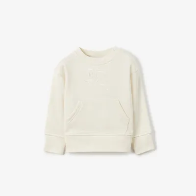 EKD Cotton Sweatshirt in Pale Cream - Children | Burberry® Official