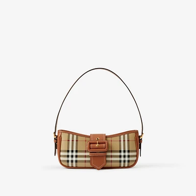 Check Sling Bag in Briar brown - Women | Burberry® Official