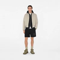 EKD Badge Cotton Shorts in Black - Men | Burberry® Official