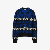 Chess Wool Blend Sweater in Knight - Men | Burberry® Official