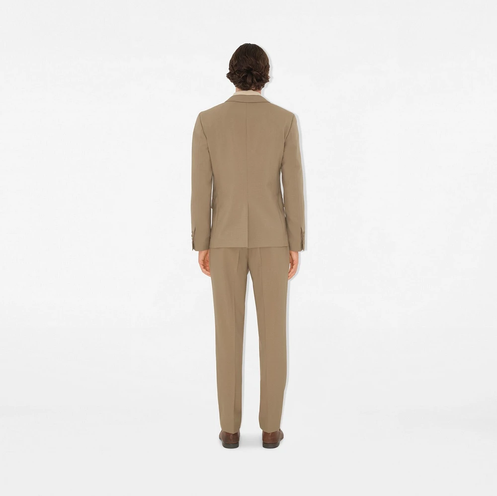 Wool Tailored Jacket in Puddle - Men | Burberry® Official