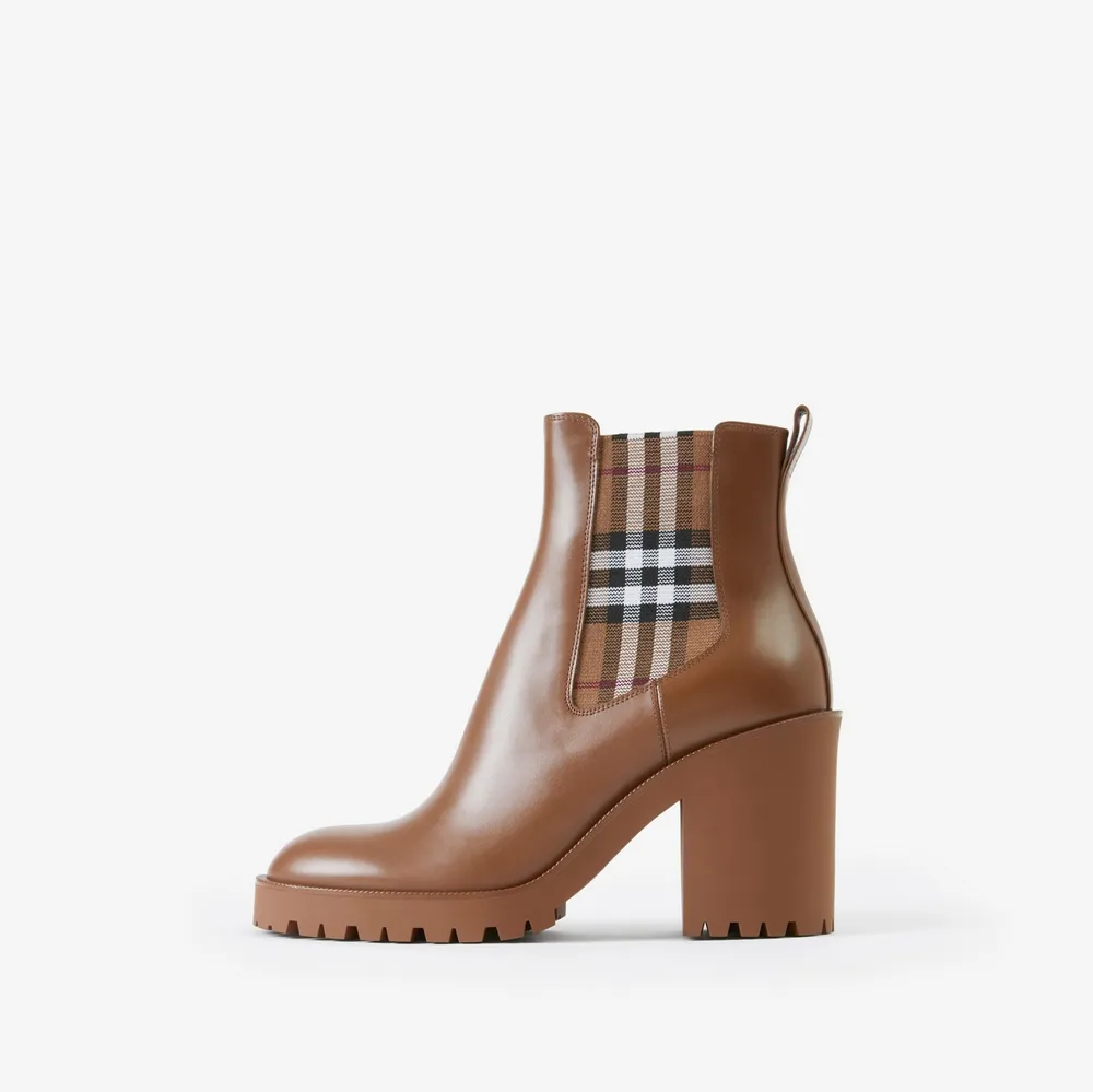Women's Chelsea Creeper ankle boots, BURBERRY