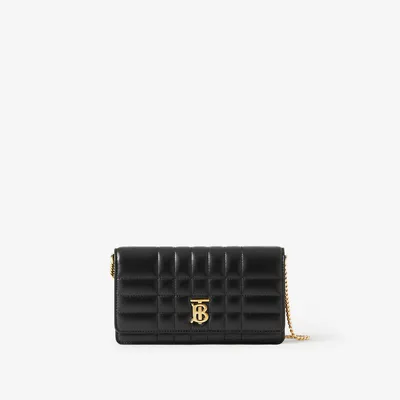 Lola Clutch in Black - Women, Leather | Burberry® Official