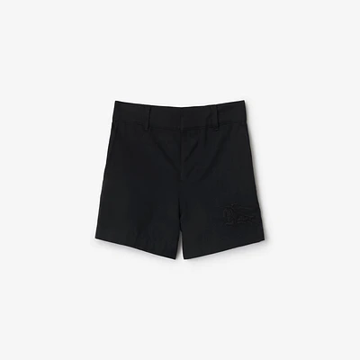 Cotton Shorts in Black | Burberry® Official