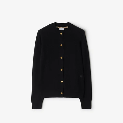 Cashmere Blend Cardigan in Black - Women | Burberry® Official