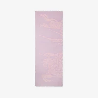Wide EKD Wool Scarf in Fondant | Burberry® Official