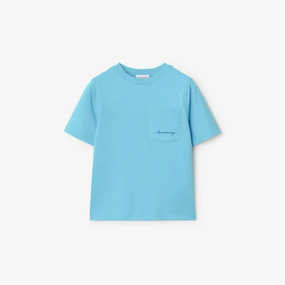 Cotton T-shirt in Lizard | Burberry® Official
