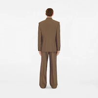 Wool Tailored Trousers in Tawny - Men | Burberry® Official