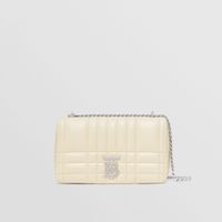 Quilted Leather Lola Bag in Pale Vanilla