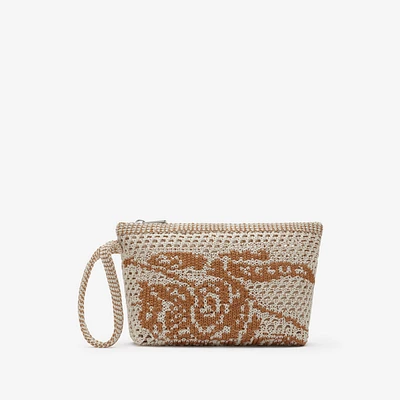 EKD Crochet Pouch in White/sand - Women, Nylon, Technical | Burberry® Official