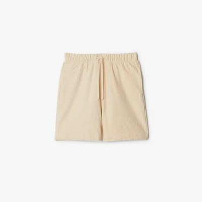 Cotton Towelling Shorts in Calico - Men | Burberry® Official