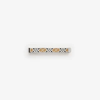 Enamel Check Tie Bar in Silver - Men | Burberry® Official