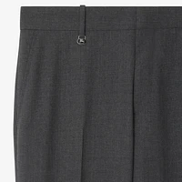 Wool Tailored Trousers in Rock grey - Men | Burberry® Official