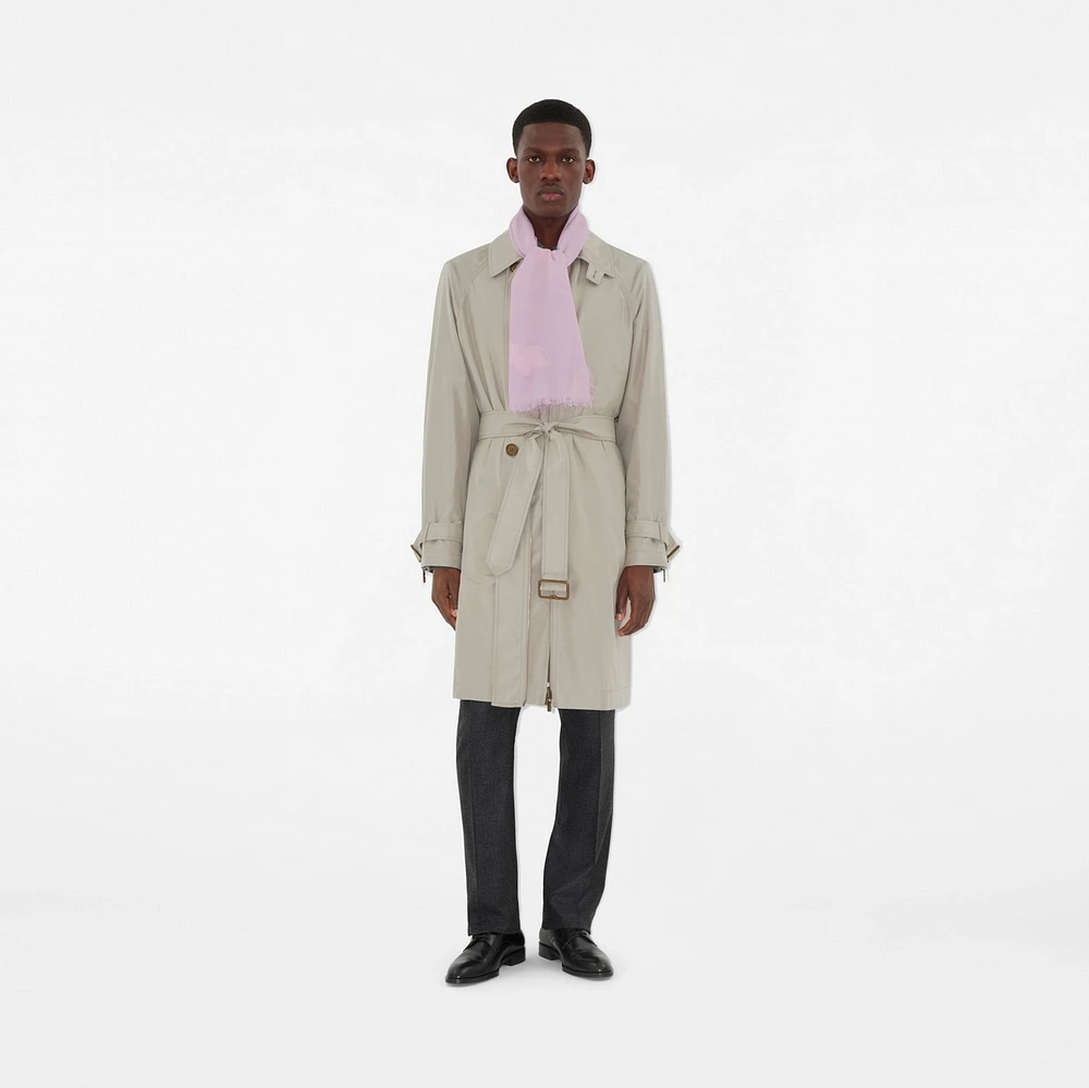 Wide EKD Wool Scarf in Fondant | Burberry® Official