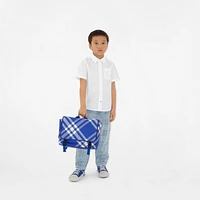 Check Gabardine High-top Sneakers in Knight - Children | Burberry® Official