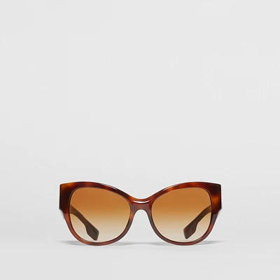 Butterfly Frame Sunglasses in TORTOISE AMBER - Women | Burberry® Official