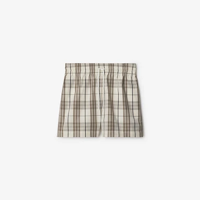 Check Cotton Shorts - Women | Burberry® Official