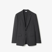 Wool Tailored Jacket in Rock grey - Men | Burberry® Official