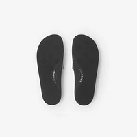 Check Slides in Leaf - Men, Technical | Burberry® Official