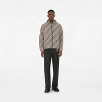 Reversible Check Jacket in Mauve grey - Men | Burberry® Official