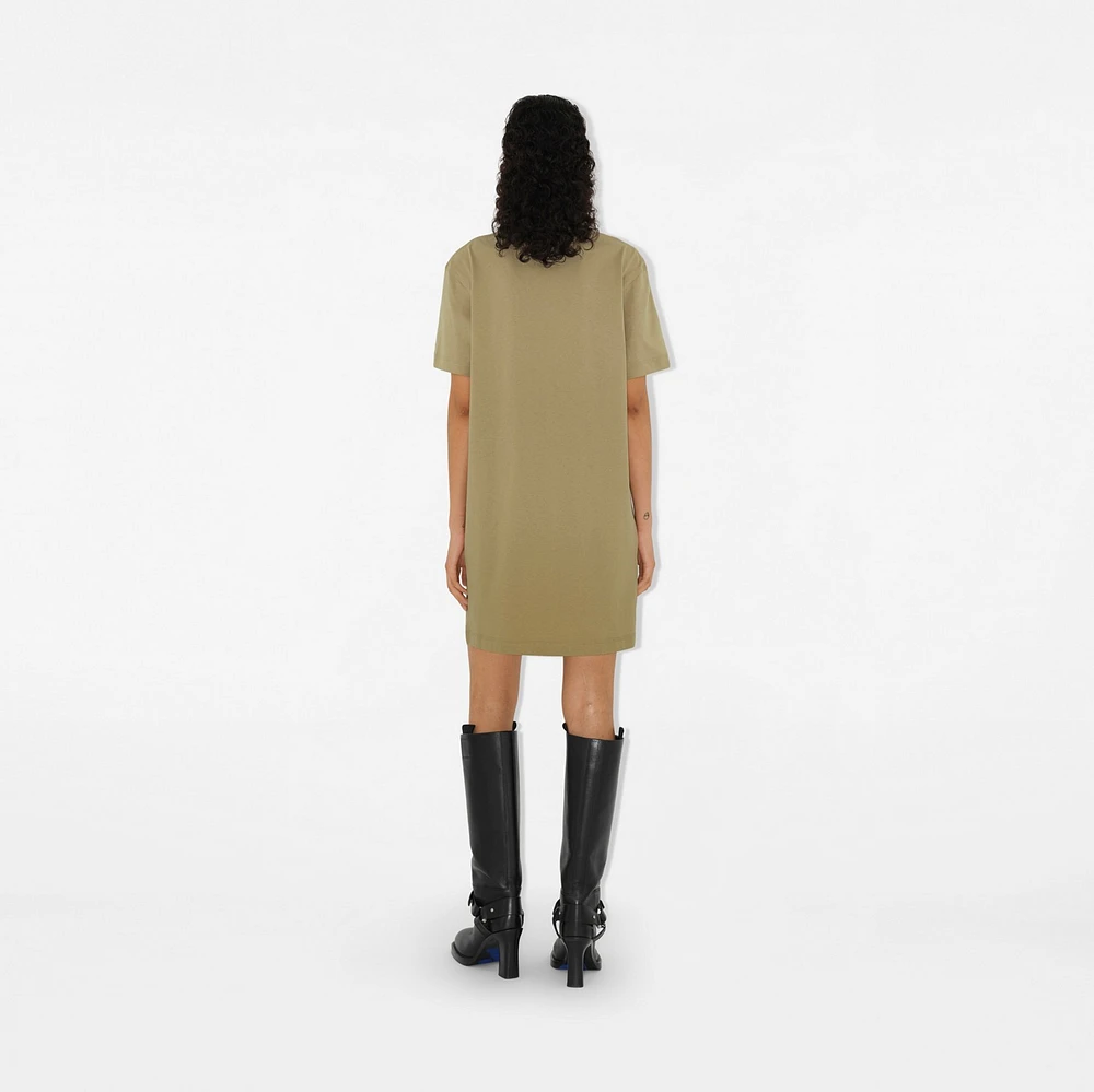 EKD Cotton T-shirt Dress in Hunter - Women | Burberry® Official