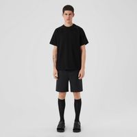 Crystal Oak Leaf Crest Cotton Oversized T-shirt Black - Men | Burberry® Official