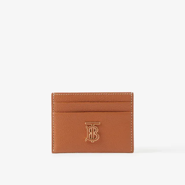 Burberry Sandon TB Monogram Leather Card Case Rich Navy