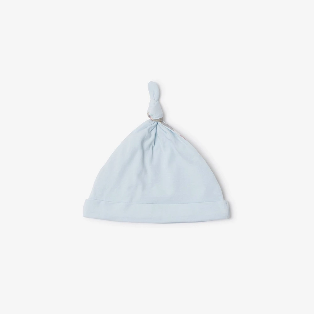 Stretch Cotton Three-piece Baby Gift Set in Bright sky blue - Children | Burberry® Official