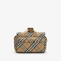 Check Baby Changing Bag in Sand - Children | Burberry® Official